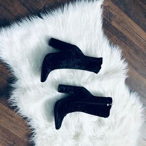 Black Velvet Boots